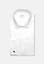 Shaped Smokinghemd Uni in Weiß |  Seidensticker Onlineshop