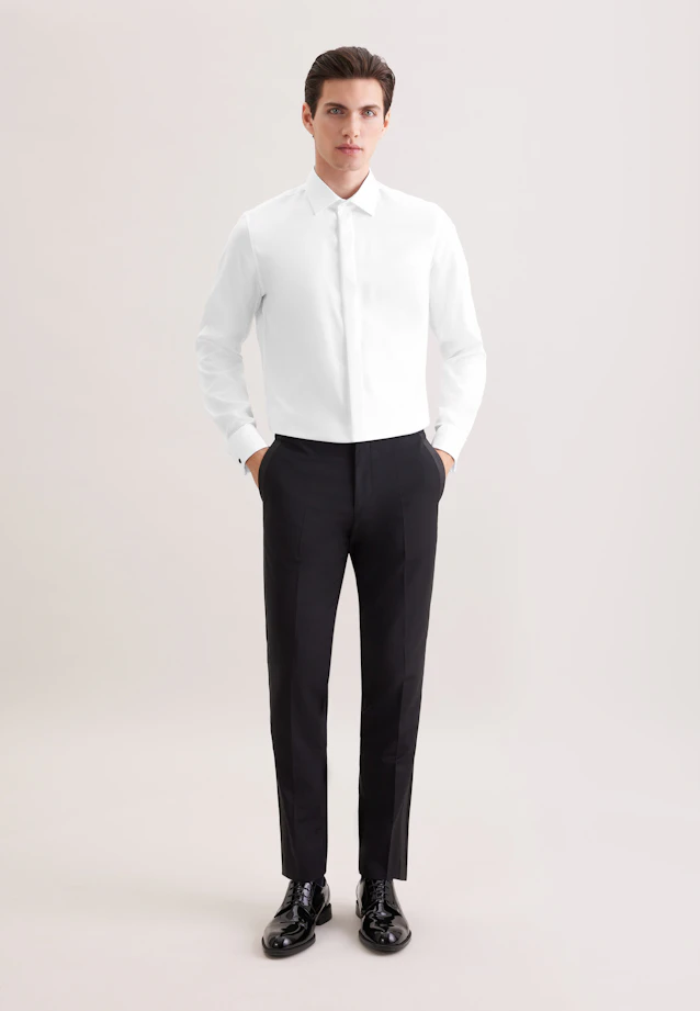 Shaped Tuxedo shirt Uni in White |  Seidensticker Onlineshop