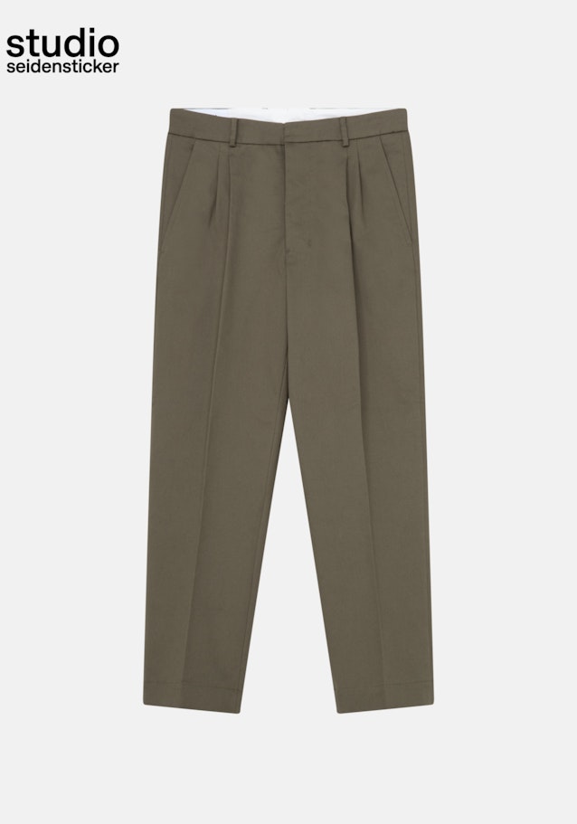 Regular Chinohose Uni in Grün | Seidensticker Onlineshop