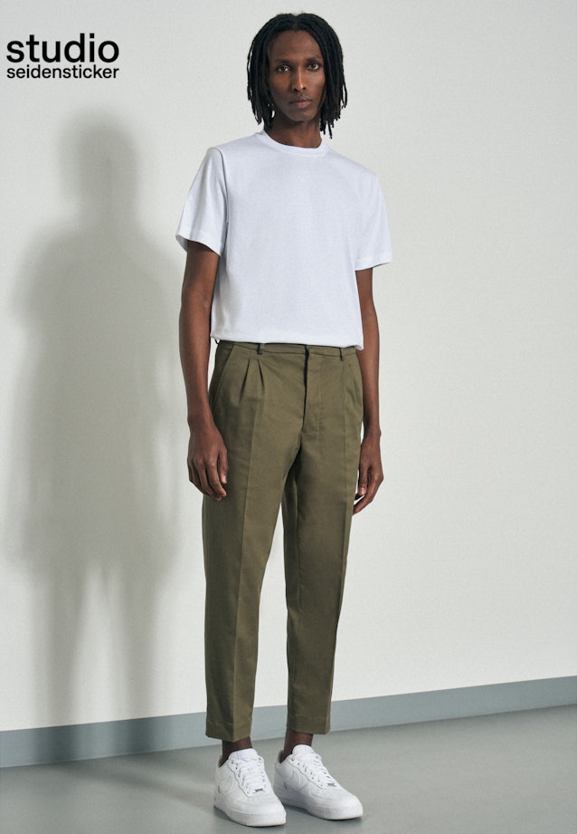 Pantalon chino Regular in Vert |  Seidensticker Onlineshop