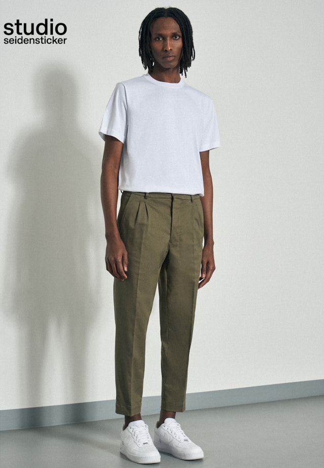 Regular Chinohose Uni in Grün |  Seidensticker Onlineshop