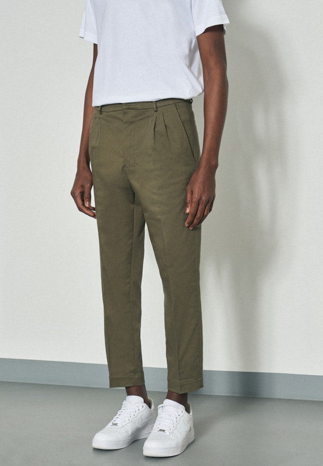 Regular Chinohose Uni in Grün |  Seidensticker Onlineshop