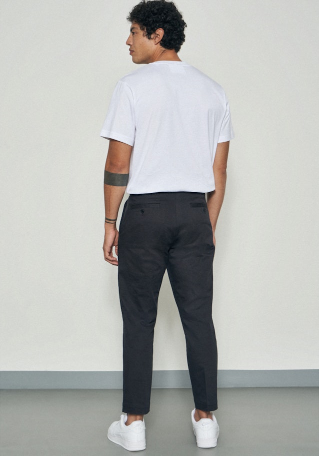 Regular Pantalon chino Uni in Bleu Foncé | Seidensticker Onlineshop