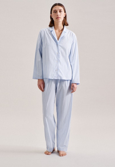 Regular Pyjama Floral in Hellblau |  Seidensticker Onlineshop