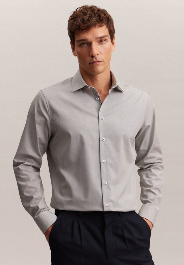 Shaped Chemise d'affaires Uni in Vert |  Seidensticker Onlineshop