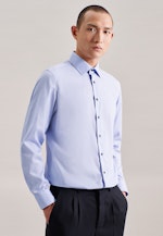 Shaped Chemise d'affaires Uni in Bleu Clair |  Seidensticker Onlineshop