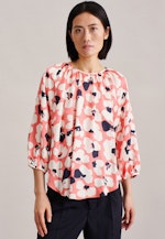 lange Arm Satin Overgooi-Blouse in Ecru |  Seidensticker Onlineshop