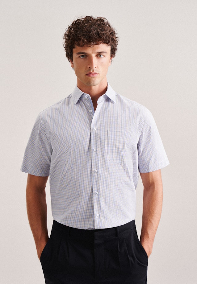 Comfort Business shirt Check in Brown |  Seidensticker Onlineshop