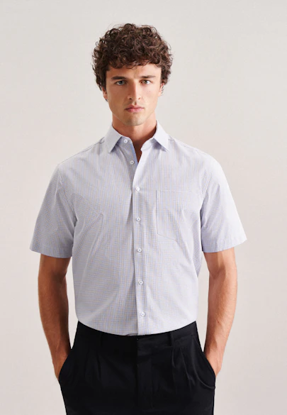 Comfort Chemise d'affaires carreaux in Marron |  Seidensticker Onlineshop