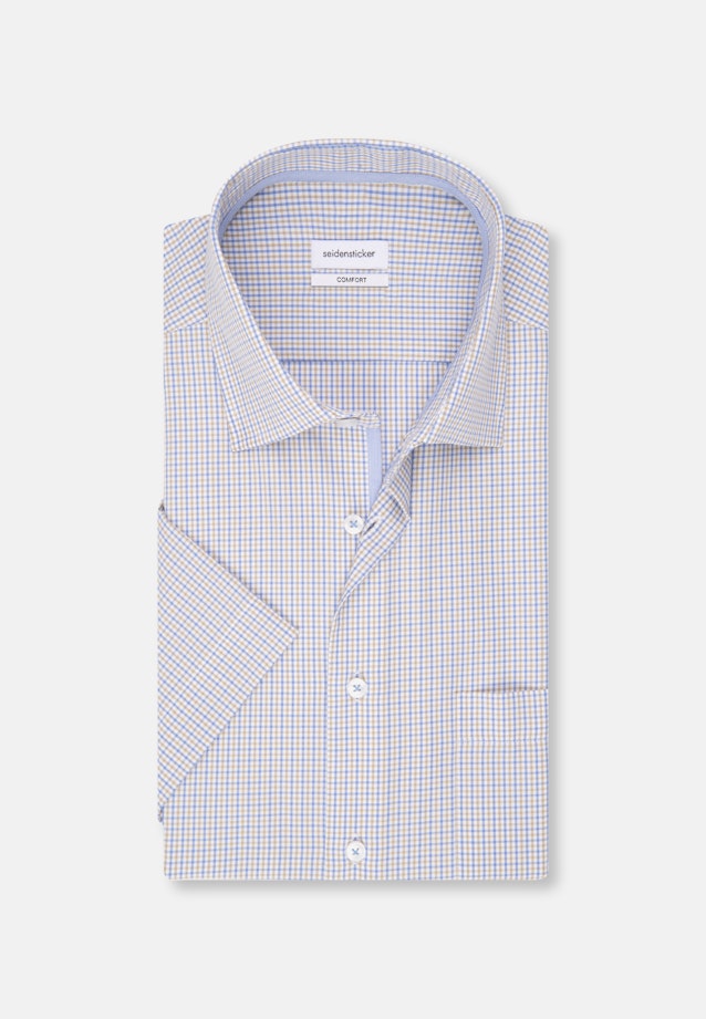Comfort Business shirt Check in Brown |  Seidensticker Onlineshop