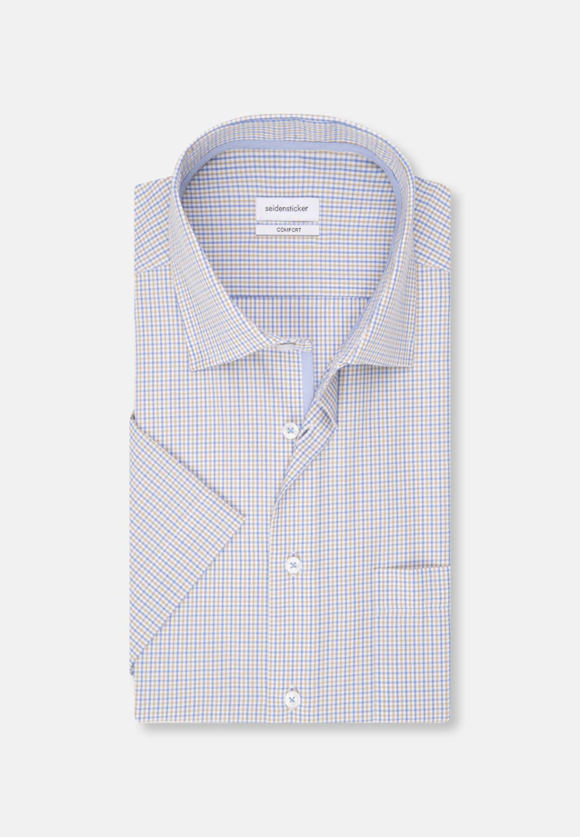 Comfort Business Hemd Karo in Braun |  Seidensticker Onlineshop