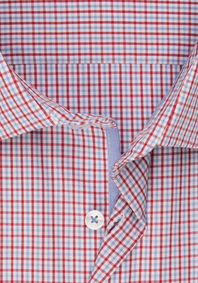 Non-iron Poplin Short sleeve Business Shirt in Comfort with Kent-Collar in Red |  Seidensticker Onlineshop