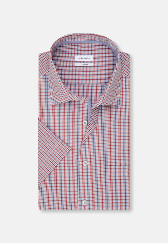 Comfort Business shirt Check in Red |  Seidensticker Onlineshop