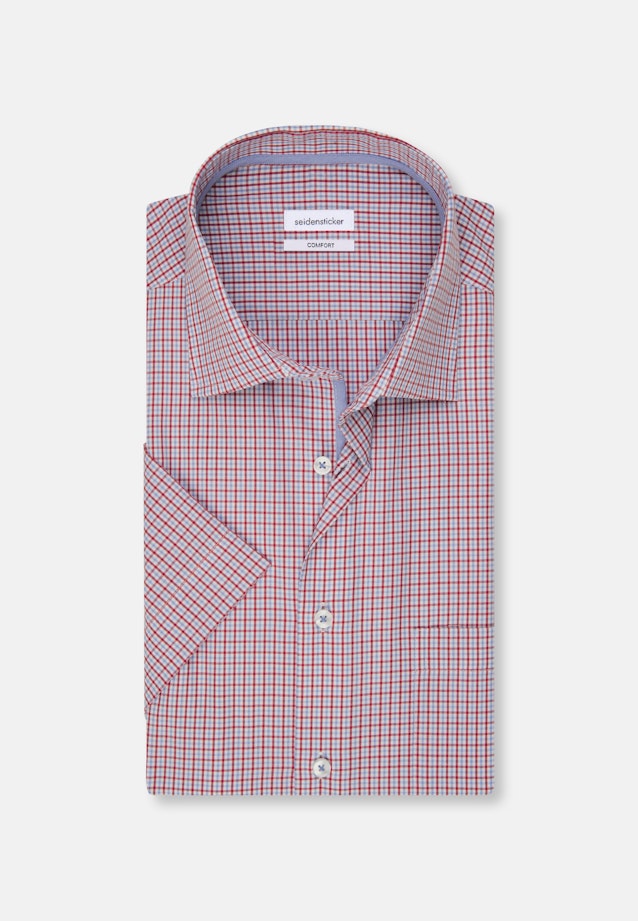 Comfort Business shirt Check in Red |  Seidensticker Onlineshop
