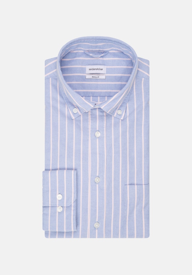 Business Shirt in Regular with Button-Down-Collar in Light Blue |  Seidensticker Onlineshop