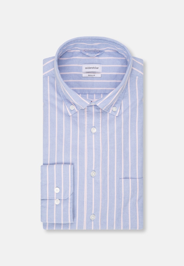 Regular Chemise d'affaires rayures in Bleu Clair |  Seidensticker Onlineshop