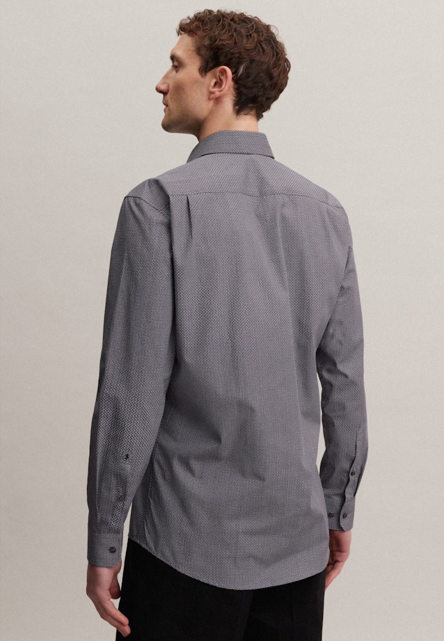 Regular Chemise d'affaires Imprimé in Gris |  Seidensticker Onlineshop