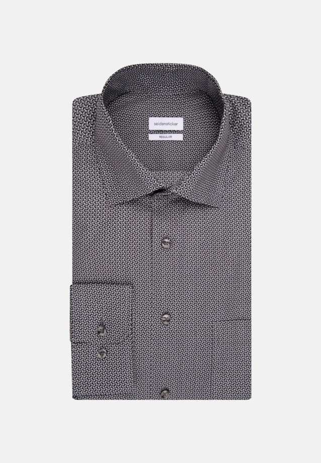Regular Chemise d'affaires Imprimé in Gris |  Seidensticker Onlineshop