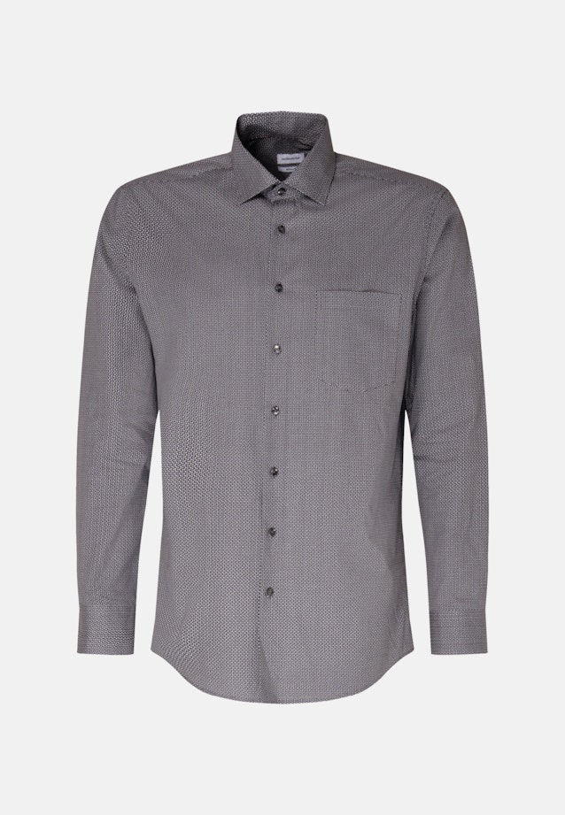 Regular Chemise d'affaires Imprimé in Gris |  Seidensticker Onlineshop