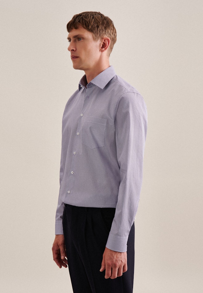 Business Shirt in Regular with Kent-Collar in Purple | Seidensticker online shop