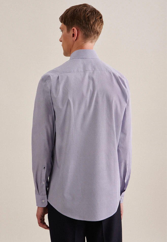 Regular Chemise d'affaires Imprimé dans Lilas | Boutique en ligne Seidensticker