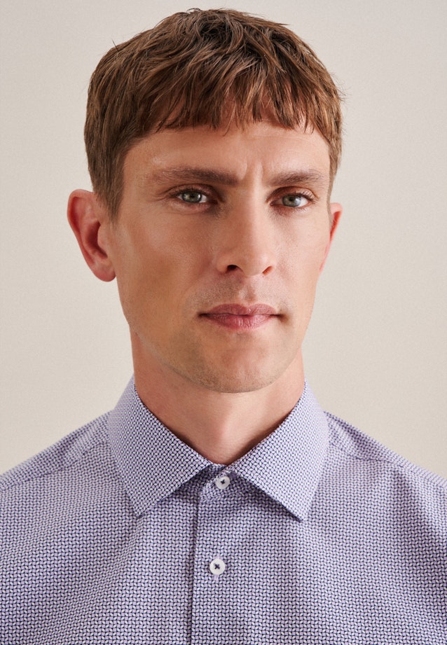 Regular Chemise d'affaires Imprimé in Lilas |  Seidensticker Onlineshop