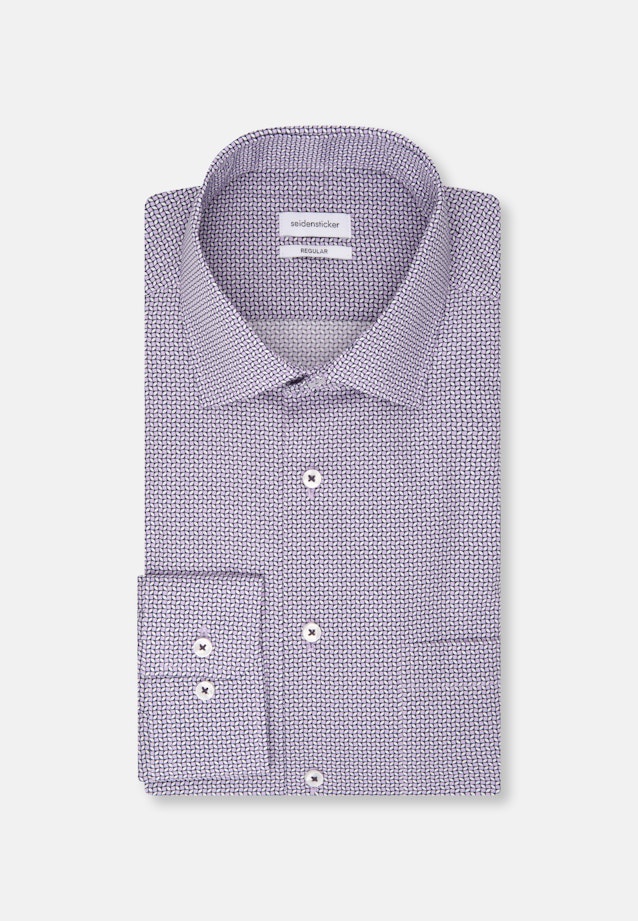 Regular Chemise d'affaires Imprimé in Lilas |  Seidensticker Onlineshop