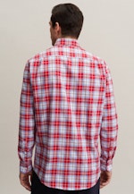 Bügelfreies Twill Business Hemd in Regular mit Button-Down-Kragen in Rot |  Seidensticker Onlineshop