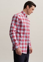 Bügelfreies Twill Business Hemd in Regular mit Button-Down-Kragen in Rot |  Seidensticker Onlineshop