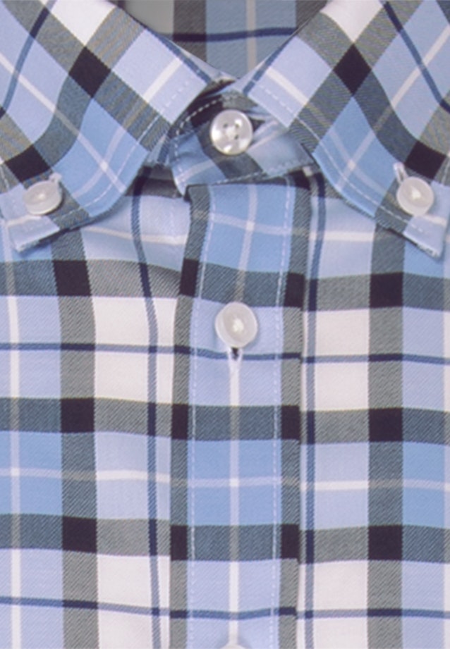 Non-iron Twill Business Shirt in Regular with Button-Down-Collar in Dark Blue |  Seidensticker Onlineshop