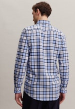 Non-iron Twill Business Shirt in Regular with Button-Down-Collar in Dark Blue |  Seidensticker Onlineshop