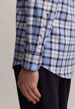 Regular Business Hemd Karo in Dunkelblau |  Seidensticker Onlineshop