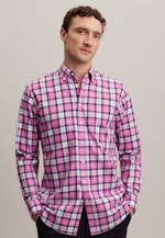 Bügelfreies Twill Business Hemd in Regular mit Button-Down-Kragen in Rosa/Pink |  Seidensticker Onlineshop