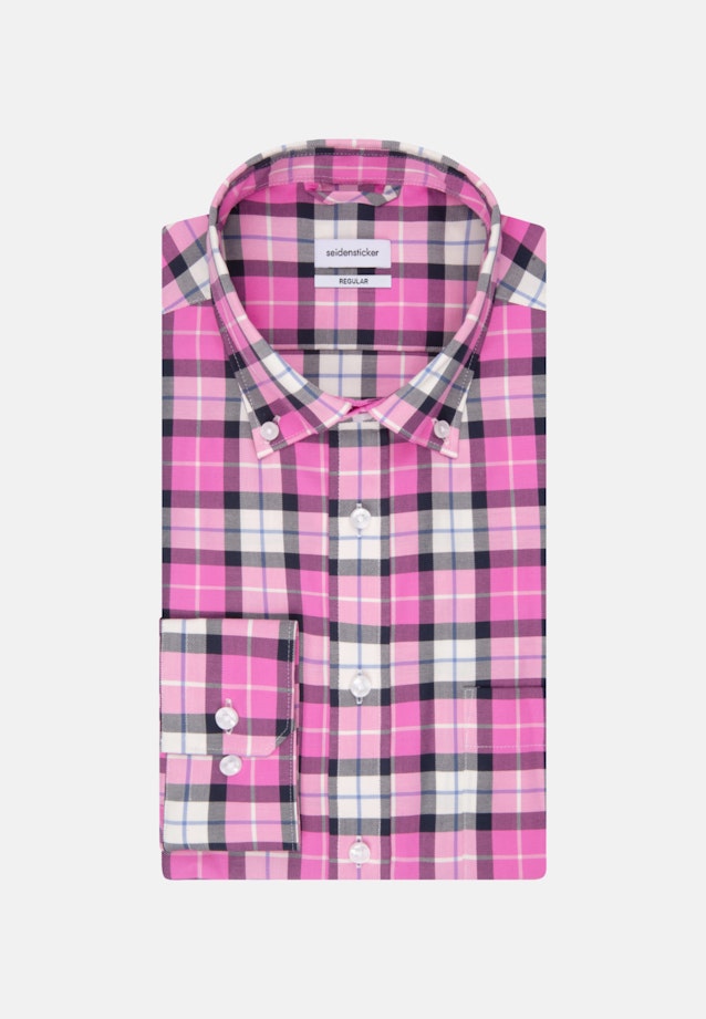 Regular Business Hemd Karo in Rosa/Pink |  Seidensticker Onlineshop