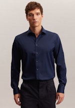 Regular Performance-Hemd Uni in Dunkelblau |  Seidensticker Onlineshop