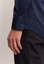 Regular Performance-Hemd Uni in Dunkelblau |  Seidensticker Onlineshop