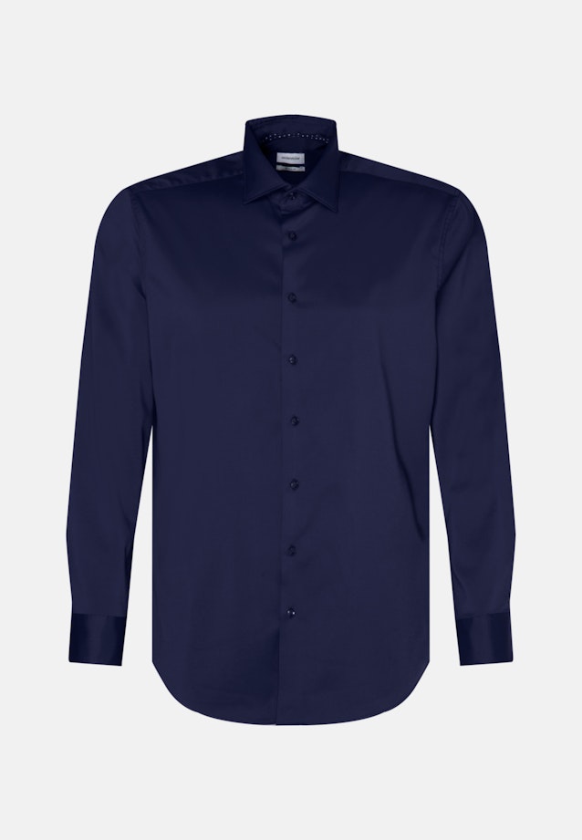 Regular Performance-Hemd Uni in Dunkelblau |  Seidensticker Onlineshop