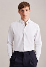 Regular Chemise Performance Uni in Blanc |  Seidensticker Onlineshop