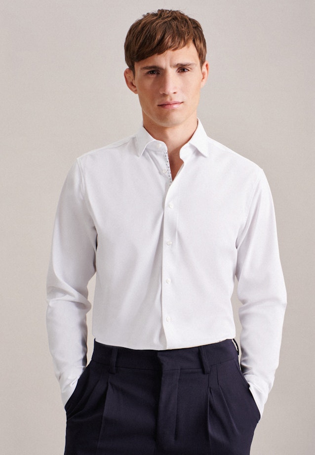 Regular Performance-Hemd Uni in Weiß |  Seidensticker Onlineshop