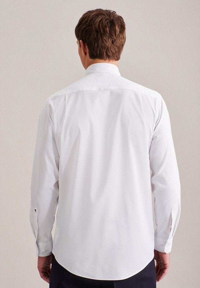 Regular Chemise Performance Uni in Blanc |  Seidensticker Onlineshop