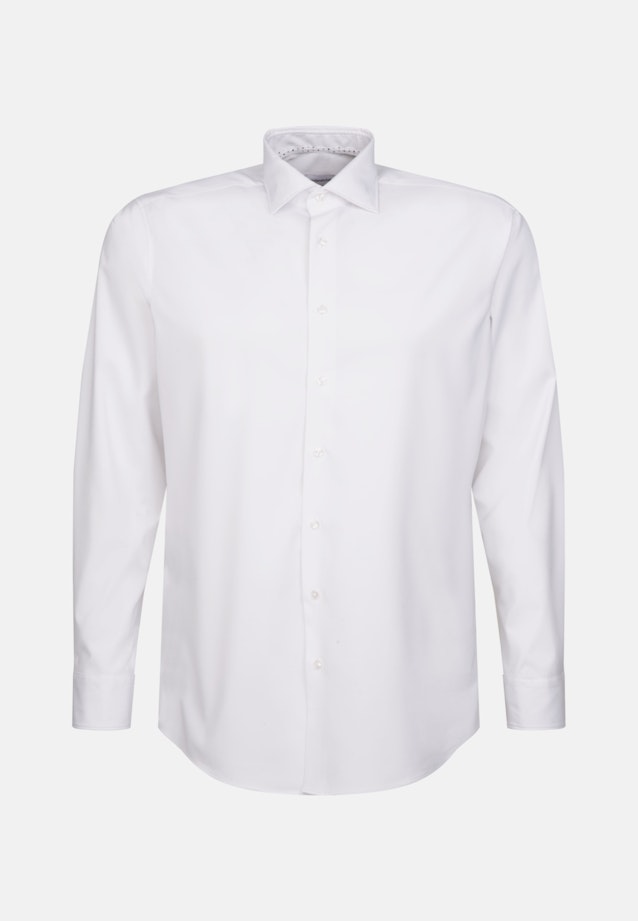 Regular Chemise Performance Uni in Blanc |  Seidensticker Onlineshop