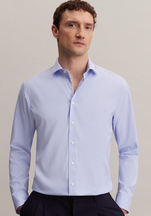 Performance shirt in Regular with Kent-Collar in Light Blue |  Seidensticker Onlineshop