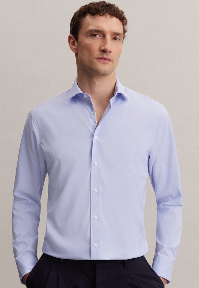 Regular Performance shirt Uni in Light Blue |  Seidensticker Onlineshop