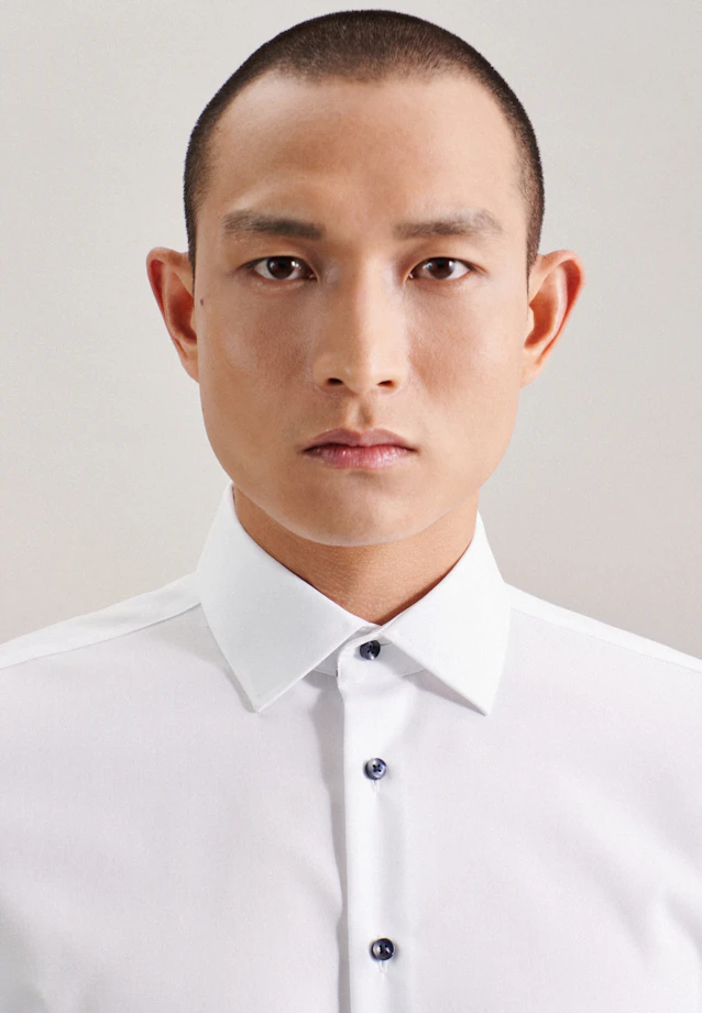 Slim Chemise d'affaires Uni in Blanc |  Seidensticker Onlineshop