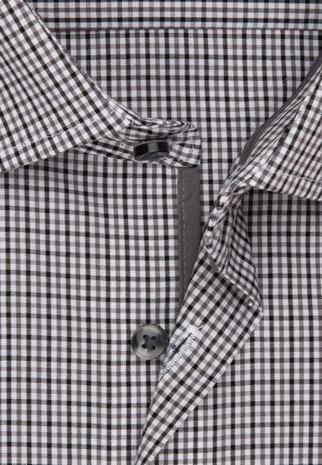 Comfort Business shirt Check in Grey |  Seidensticker Onlineshop