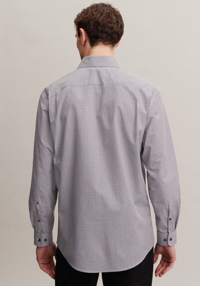Bügelfreies Popeline Business Hemd in Comfort mit Kentkragen in Grau | Seidensticker Onlineshop