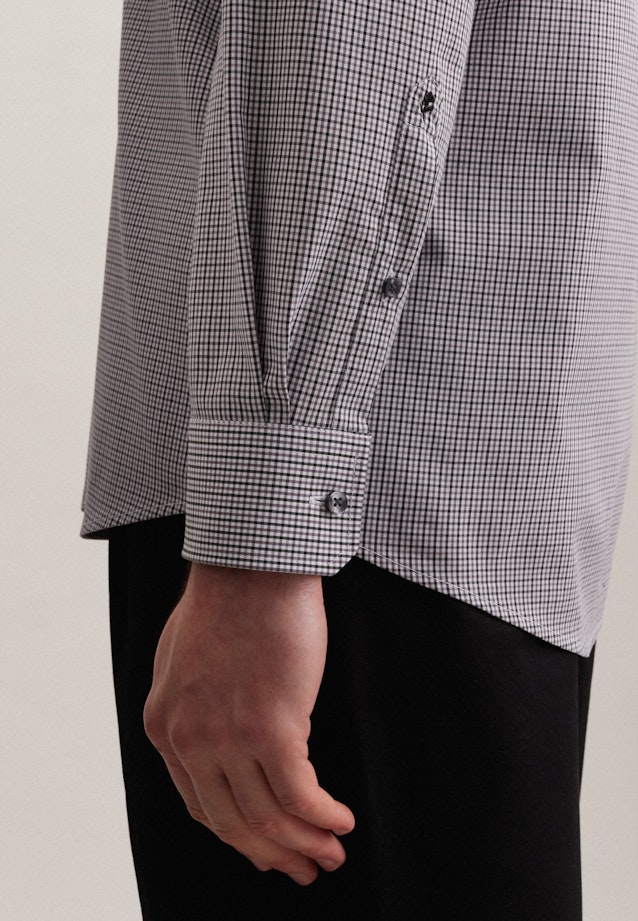 Comfort Business shirt Check in Grey |  Seidensticker Onlineshop