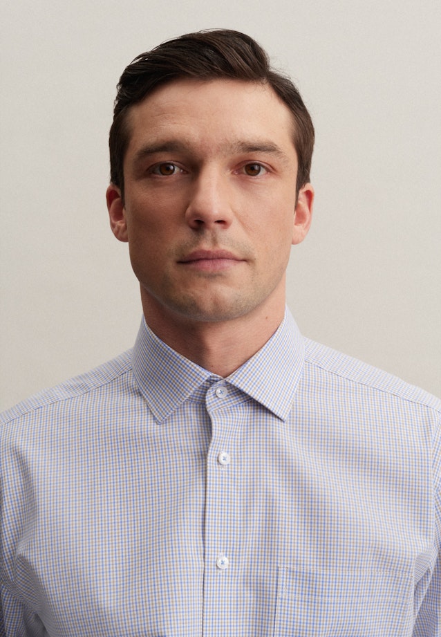 Comfort Business shirt Check in Brown |  Seidensticker Onlineshop