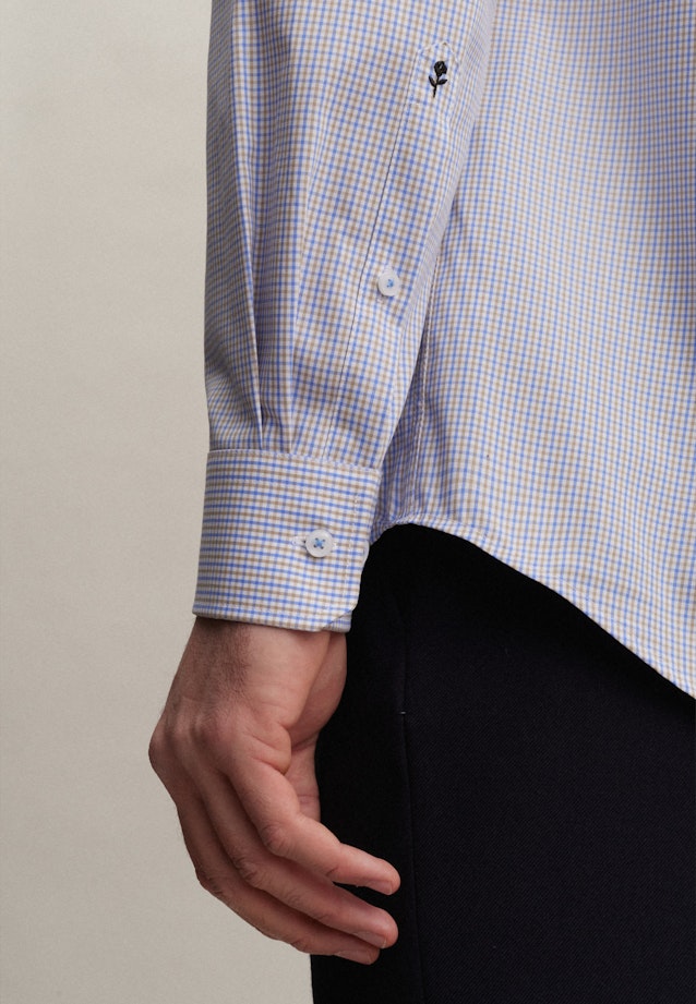 Comfort Business shirt Check in Brown |  Seidensticker Onlineshop