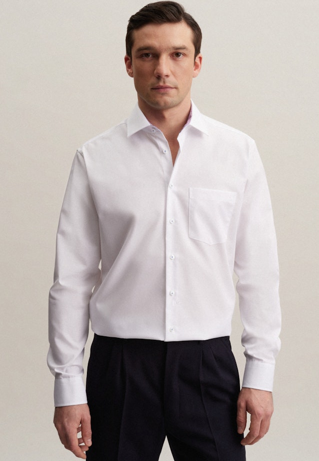 Comfort Business shirt Uni in White |  Seidensticker Onlineshop